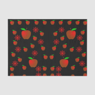 Rote Äpfel aus Zierpapier Seidenpapier