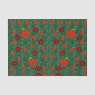 Rote Äpfel aus Zierpapier Seidenpapier