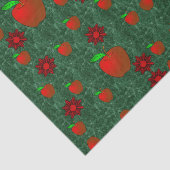 Rote Äpfel aus Zierpapier Seidenpapier (Ausschnitt)