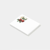 Rote Äpfel Botanischer Lehrer Name 4x3 Post-it Klebezettel (angewinkelt)