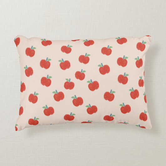 Rote Äpfel Dekokissen (Vorderseite)