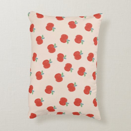 Rote Äpfel Dekokissen (Rückseite(Vertikal))