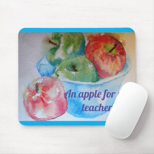 Rote Äpfel ein Apfel für meine Teacher Maus matt P Mousepad (Mit Mouse)