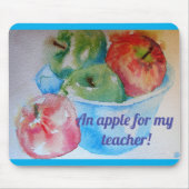 Rote Äpfel ein Apfel für meine Teacher Maus matt P Mousepad (Vorne)