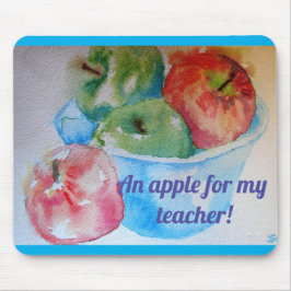 Rote Äpfel ein Apfel für meine Teacher Maus matt P Mousepad