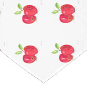 Rote Äpfel Früchte Gärtner Aquarellküche Kurzer Tischläufer (Ecke)