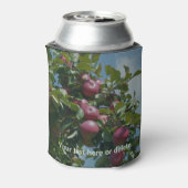 Rote Äpfel für die Ernte Personalisiert Dosenkühler (Kanne Rückseite)