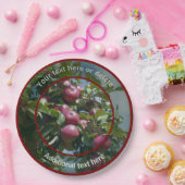 Rote Äpfel für die Ernte von Personalisiertem Part Pappteller (Party)