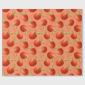 Rote Äpfel Geschenkpapier (Flach)