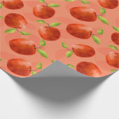 Rote Äpfel Geschenkpapier (Ecke)