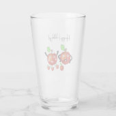 Rote Äpfel Glas (Rückseite)