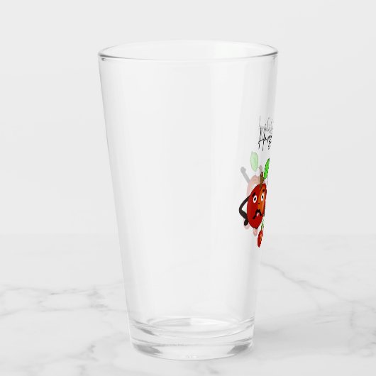 Rote Äpfel Glas (Rechts)
