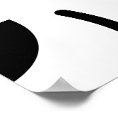 Rote Äpfel: Golden Textured Pattern. Poster (Ecke)