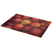 Rote Äpfel Grafik Schneidebrett (Ecke)