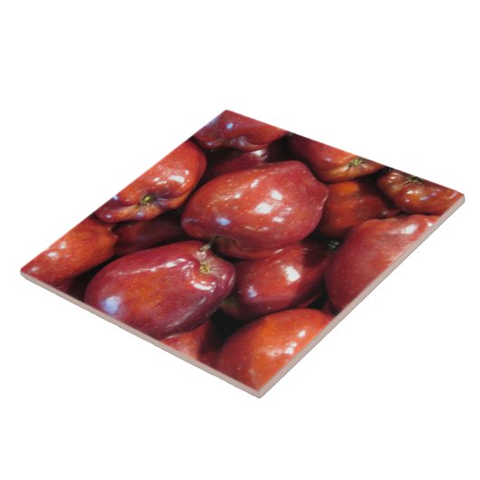 Rote Äpfel Große (6" x 6") Keramik Foto Tile Fliese (Seite)
