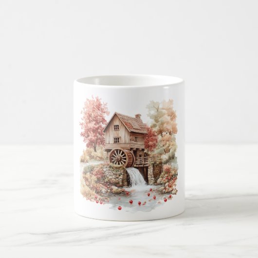 Rote Äpfel Haus Kaffeetasse (Mittel)