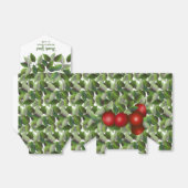 Rote Äpfel Hochzeit | Vielen Dank Geschenkschachtel (Ungefaltet)