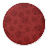 Rote Äpfel Keramikknauf (Vorderseite)