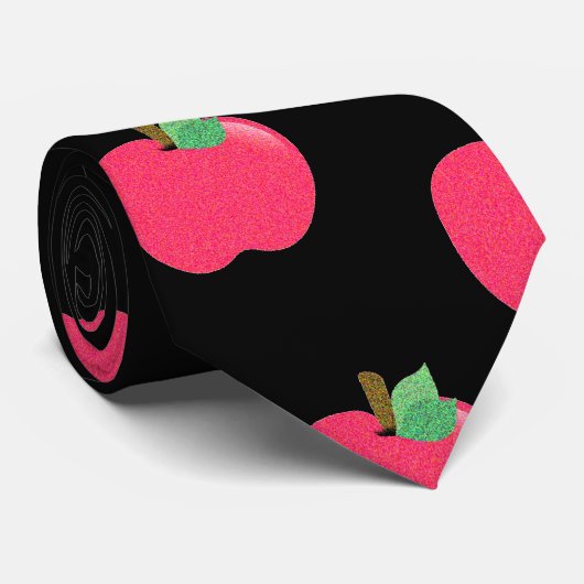 Rote Äpfel Krawatte (Gerollt)