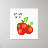 Rote Äpfel Leinwanddruck (Vorderseite)