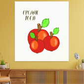 Rote Äpfel Leinwanddruck (Insitu (Wohnzimmer))