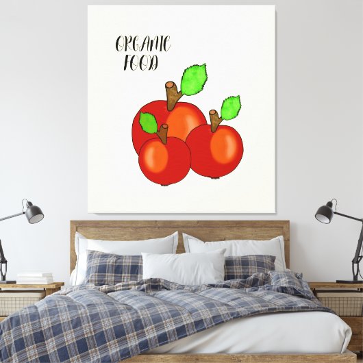 Rote Äpfel Leinwanddruck (Insitu (Schlafzimmer))