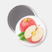 Rote Äpfel Magnet (Vorderseite/Rückseite)