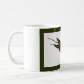 Rote Äpfel mit Aquarellfarbe Kaffeetasse (Links)