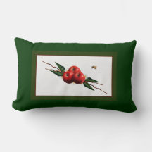 Rote Äpfel mit Aquarellfarbe