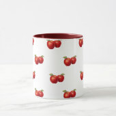 Rote Apfel-Muster-Kaffeetasse | Farmhouse-Frucht-T Tasse (Zentrum)
