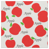 Rote Äpfel Muster Kinderzimmer Stoff (Nahaufnahme)
