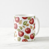 Rote Äpfel Obst Kaffeetasse (VorderseiteRechts)