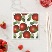 Rote Äpfel Obst Serviette (Beispiel)