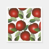 Rote Äpfel Obst Serviette (Vorderseite)
