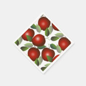Rote Äpfel Obst Serviette (Ecke)