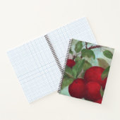 Rote Äpfel Ölgemälde auf Grün Notizblock (Innenseite)