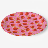 Rote Äpfel Pappteller (Schrägansicht)