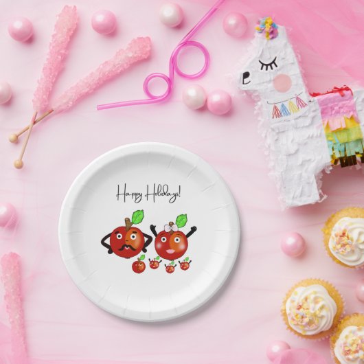 Rote Äpfel Pappteller (Party)