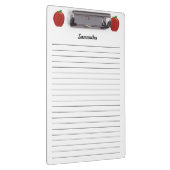 Rote Apfel-personalisierte gezeichnete Klemmbrett (Rechts)