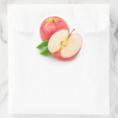 Rote Äpfel Runder Aufkleber (Tasche)