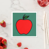 Rote Apfel Servietten (Beispiel)