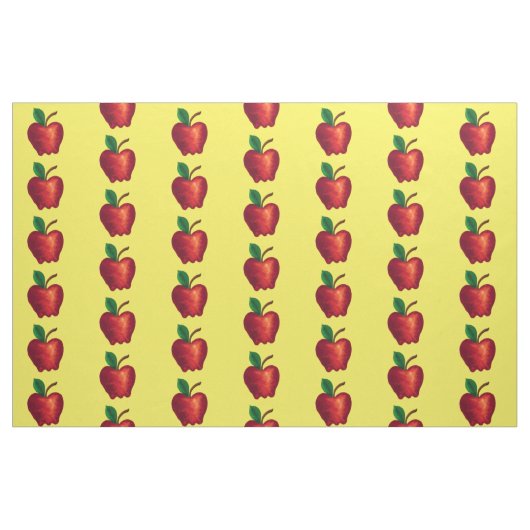 rote Äpfel Stoff (Fat Quarter (45,7 x 55,9 cm))