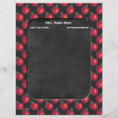 Rote Apfel-Tafel Briefkopf (Vorderseite)