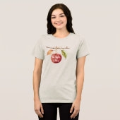 Rote Äpfel täglich Tri-Blend Shirt (Vorderseite voll)
