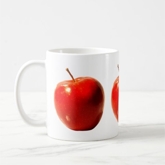 Rote Apfel-Tasse Kaffeetasse (Links)