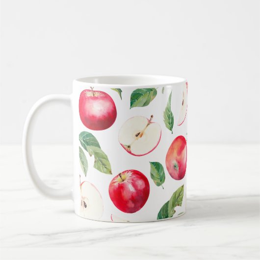 Rote Äpfel-Tasse Kaffeetasse (Links)