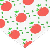 Rote Äpfel und grüne Blätter Mittelgroßer Tischläufer (Ecke)