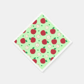 Rote Äpfel und halbierte Äpfel Napkins Serviette (Ecke)