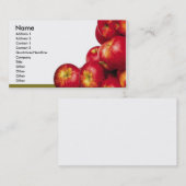 Rote Apfel-Visitenkarte Visitenkarte (Vorne/Hinten)