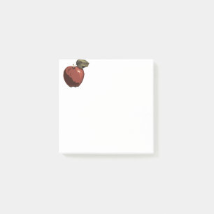 Rote Apfeldarstellung Post-it Klebezettel